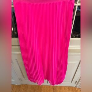 Ann Taylor Bright Pink A-Line Skirt